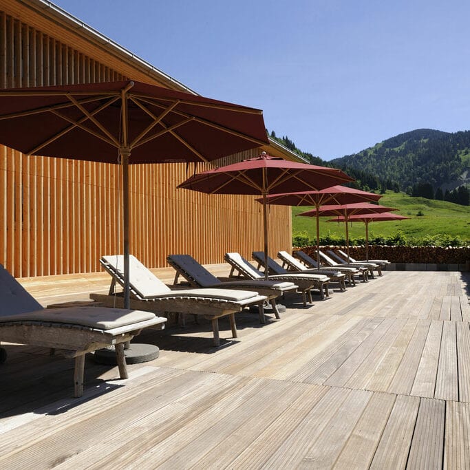 Hotel Hubertus Alpin Lodge - Terrasse