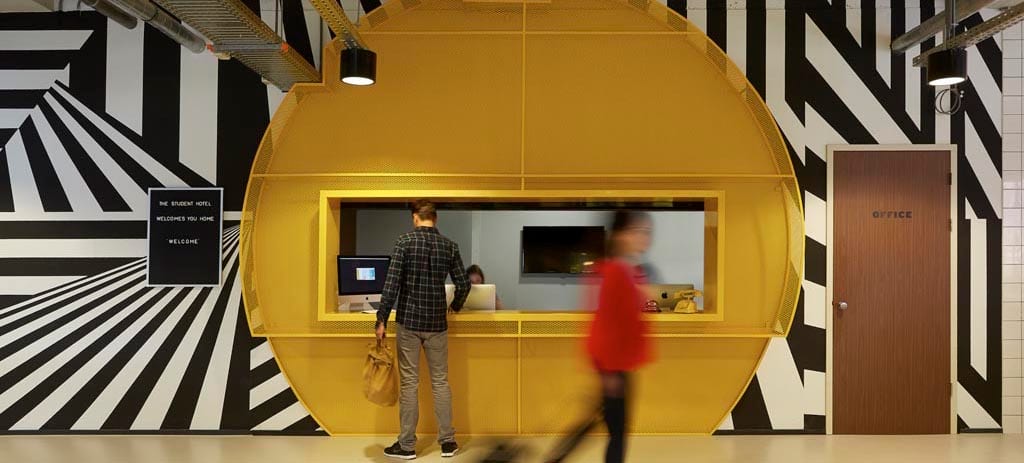 Reception, The Tower House, The Student Hotel Amsterdam