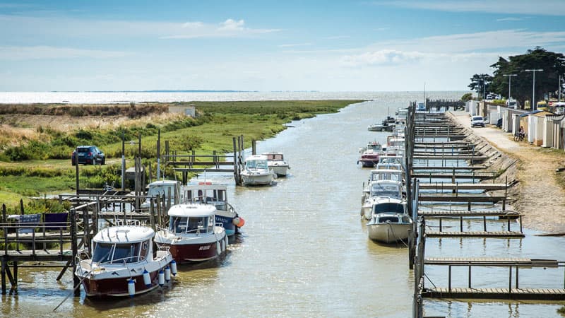 Atlantikkueste - Boote in les Moutiers Bild: Melanie Chaigneau