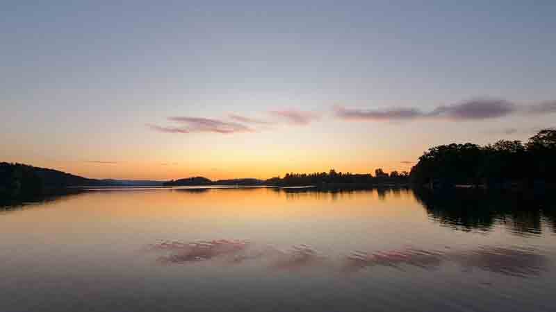 Blaues Land Oberbayern - Staffelsee am Abend Bild: A.Schmelter