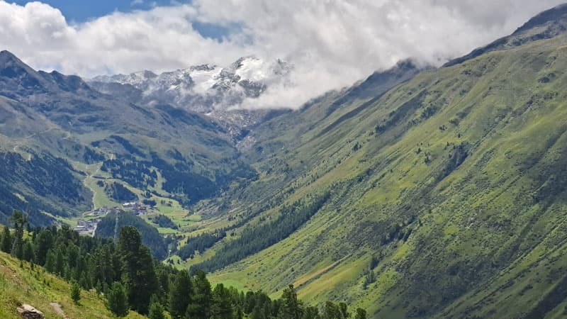 Blick auf Obergurgl