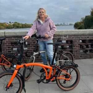 Brompton-Bike-Test-Alsterrunde Foto: © Andrea Fischer Trips4Kids.de