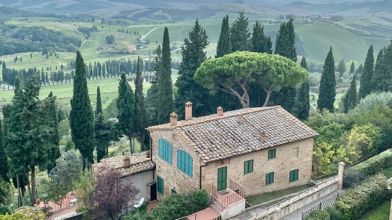 Castelfalfi Toskana - Ausblick vom Castello
