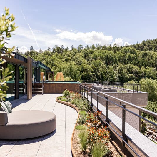 Gartenhotel Moser Südtirol - Dachterrasse Bild: Alfred Tschager