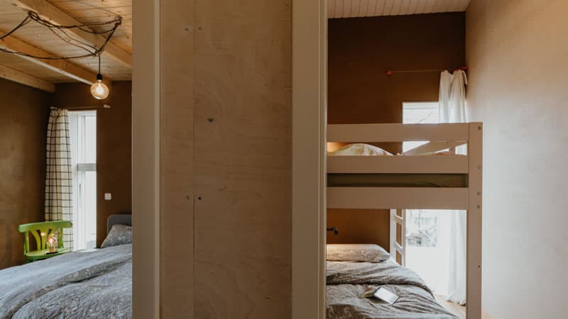 Ferienhaus WANNIMMER, meerleben-feriendorf.de, Blick Schlafzimmer Foto: ©WANNIMMER