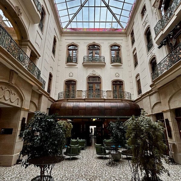 Gewandhaus Dresden - Glaskuppel im Atrium Bild: Trips4kids.de