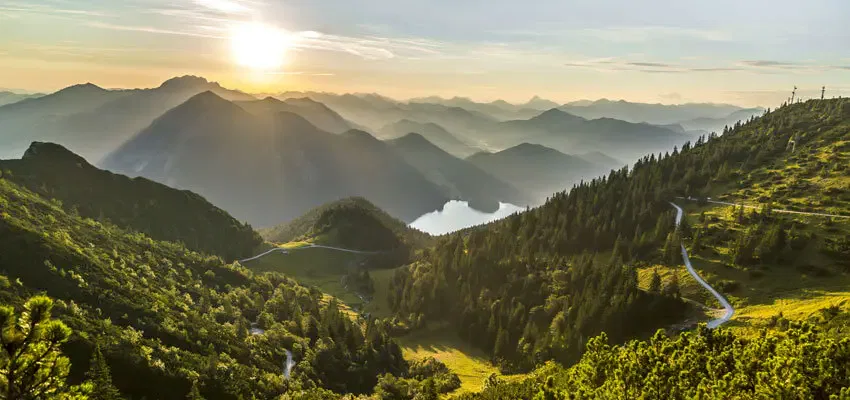 Herzogstand Gipfel Sonnenaufgang
