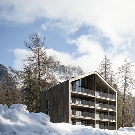Hotel Maria Obereggen: Eco Lodge Aussenansicht Bild: Alex Filz