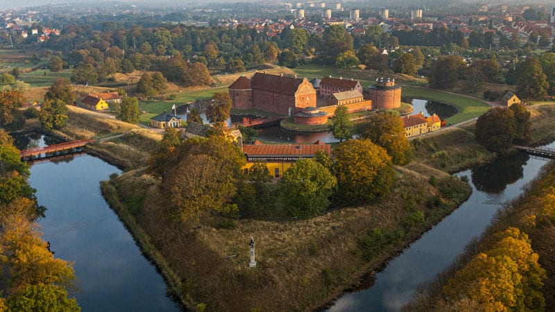Landskrona - Citadelle von oben Bild: Landskrona-Ven Tourismus