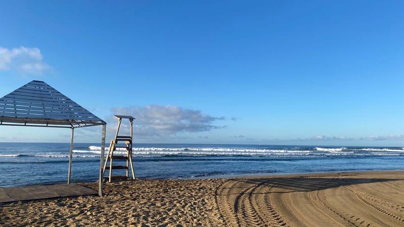 Maspalomas Strand am Morgen Bild: Trips4kids.de