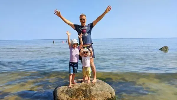Ostsee, Familie am Strand, Usedom Familie am Strand, Usedom