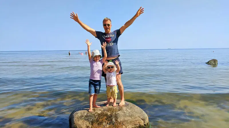 Ostsee, Familie am Strand, Usedom Familie am Strand, Usedom
