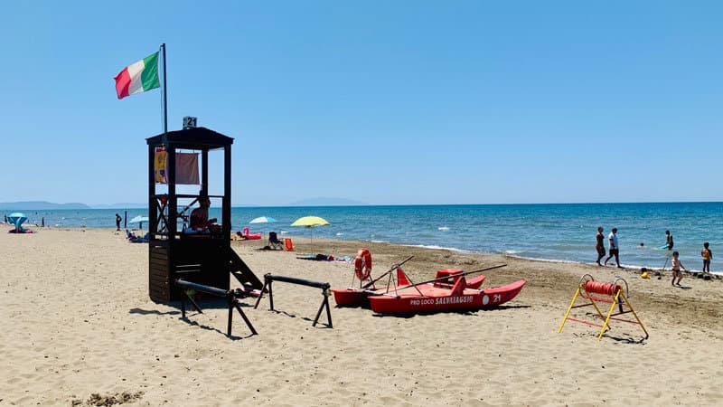 Paradù Eco Resort, Toskana, Beach, Salvataggio @ Foto: Andrea Fischer