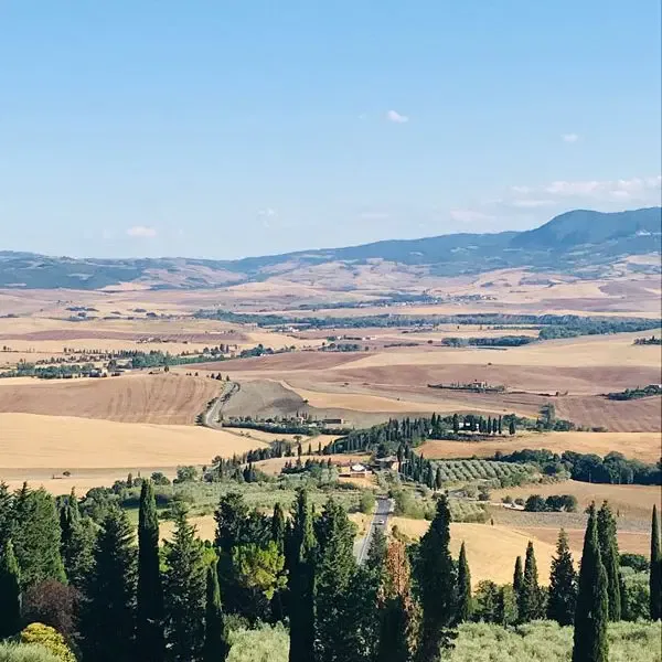Pienza Ausblick ins Val d'Orcia