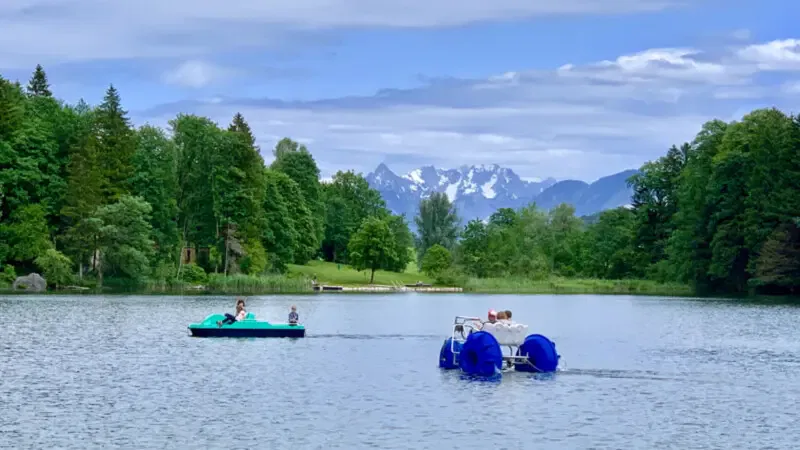 Wasserbike Reintalersee © Foto: Andrea Fischer