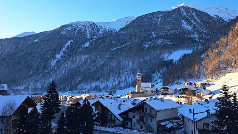 Schnalstal Suedtirol - Ausblick morgens auf Lieber Frau Bild: A.Schmelter