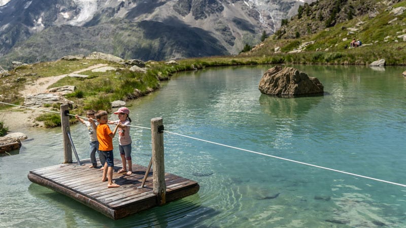 Spielplatz-Kreuzboden Sommer-Saas Fee Bild: Saastal-Tourismus-AG