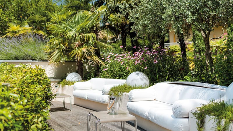 Hotel Mignon Meran - Terrasse im Park Bild: Hotel Mignon Spa PR