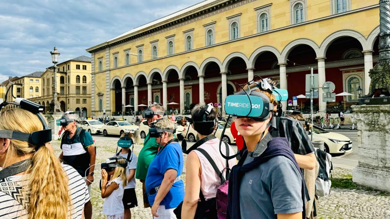 Stadttour mit VR Brillen - TimeRide-Go München Foto: © AndreaFischer, Trips4Kids.de