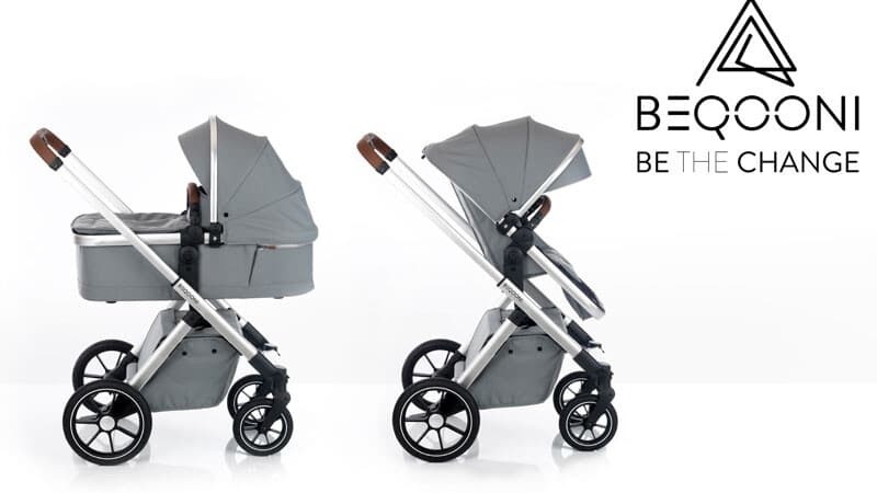 Beqooni Kinderwagen grau