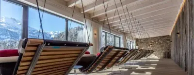 Das Graseck im Winter - Ausblick aus dem Spa