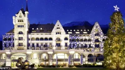 Park Hotel Vitznau Aussenansicht Winter