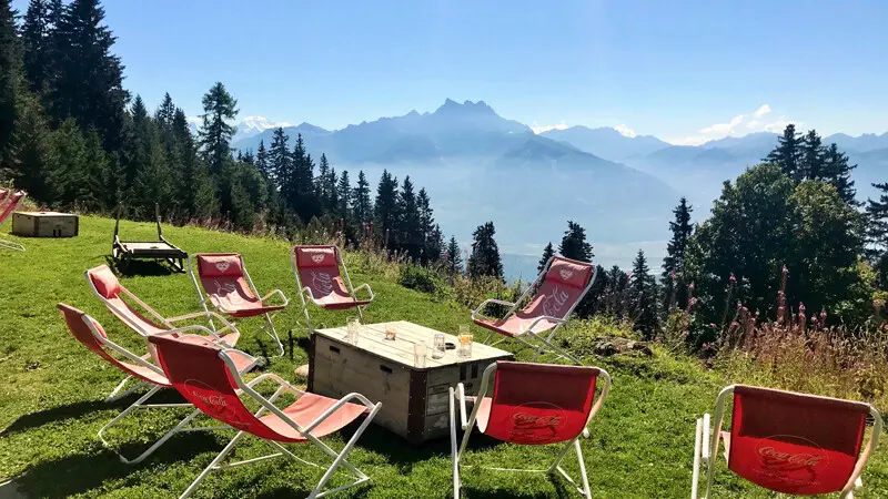Ausblick-von-Villar-sur-Ollon Ausblick-von-Villar-sur-Ollon, Genfer Seeenregion ©Foto: Andrea Fischer