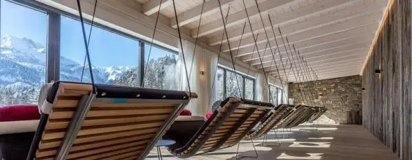 Das Graseck im Winter - Ausblick aus dem Spa