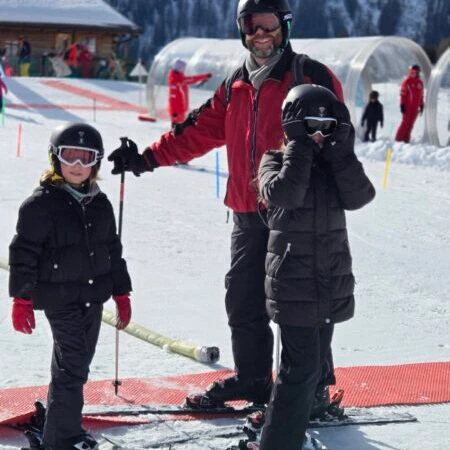 die drei Skifahrer in Serfaus Foto: © Henry Berndt, Trips4kids.de