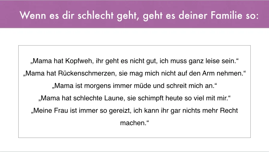 Grafik Grafik: Wenn es dir schlecht geht, geht es deiner Familie so: © Foto: Nadine Sorgenfrei