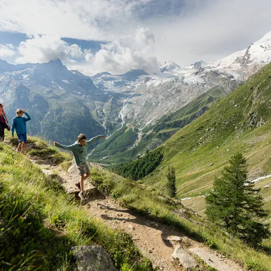Hiking-Ibex-Trail-(Gemsweg)-Saas-Few Bild: Saastal-Tourismus-AG