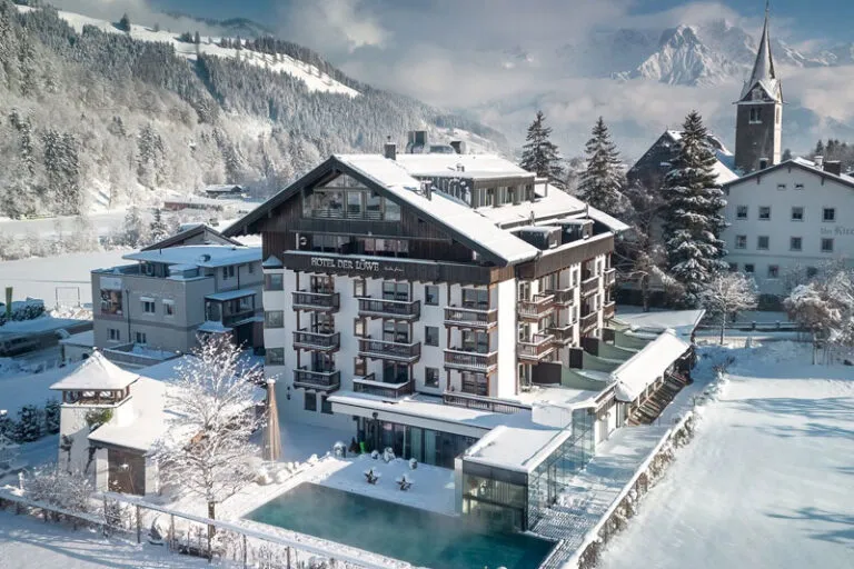 Hotel Der Loewe Leogang - Aussenansicht im Winter BIld: Hotel Der Loewe PR