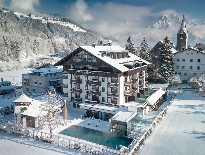 Hotel Der Loewe Leogang - Aussenansicht im Winter BIld: Hotel Der Loewe PR