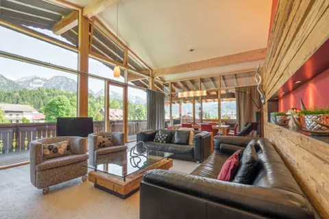 Hotel Franks Oberstdorf - Suite Hohes Licht Wohnbereich