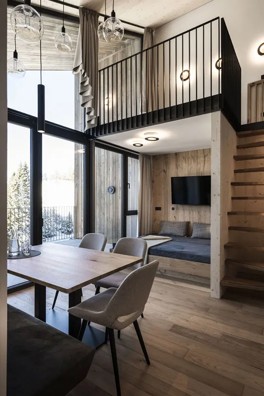 Hotel Maria Obereggen: Eco Lodge Wohnraum Bild: Alex Filz