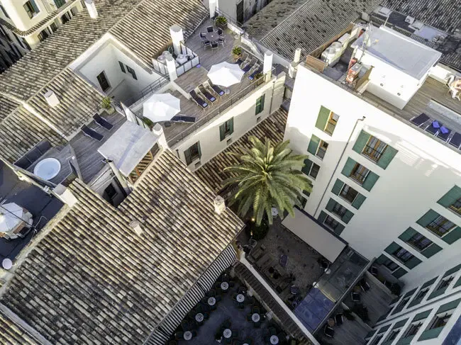 Ausblick vom Dach des Hotels Tres