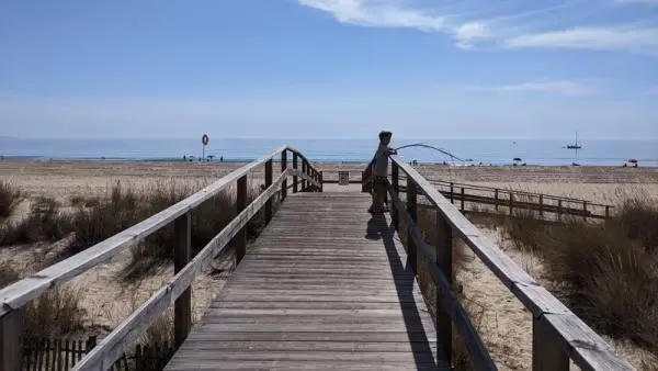 Holzbrücke zum Lagos Beach, Hotel Vila Galé Lagos @ Foto: Trips4Kids.de, Thomas Weiß