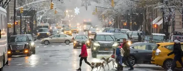 Madison Avenue im Winter