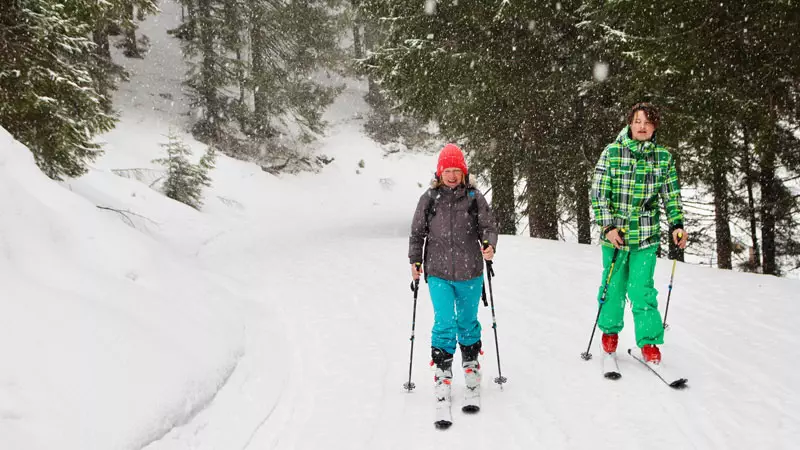 Maria Alm - Hochkoenig - Skitouren gehen Mutter & Sohn