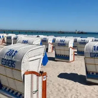 Ostsee Groemitz Strandkoerbe Seebad Grömitz Strandkörbe