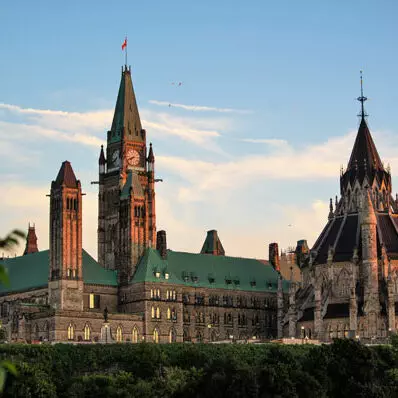 Ottawa - Major's Hill Park view of Parliament