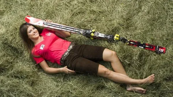 Ski-Rennläuferin Christina Ager ist auf der Stöcklalm aufgeachsen. Bildnachweis: Christoph Ascher