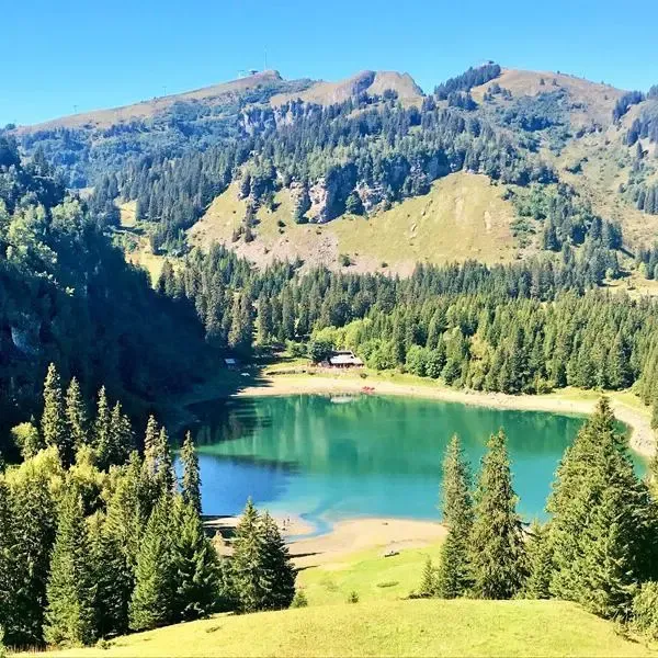 See Lac des Chavaunnes, Wanderung-Balade des 3 Lacs, ©Foto: Andrea Fischer