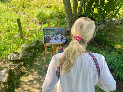 Bild-Staffelei-Masgot Foto: © Andrea Fischer, Trips4Kids.de