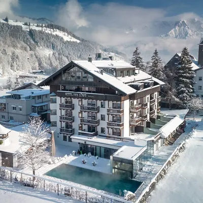 Hotel Der Loewe Leogang - Aussenansicht im Winter BIld: Hotel Der Loewe PR