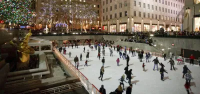 Schlittschuhlaufen im Rockefeller Center