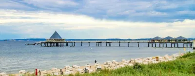 Urlaub mit Kindern auf Usedom: Blick auf Seebrücke Heringsdorf © Foto: Thomas Weiss