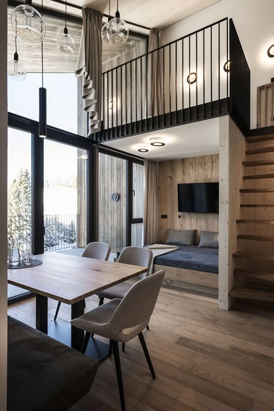 Hotel Maria Obereggen: Eco Lodge Wohnraum Bild: Alex Filz